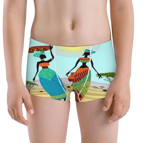 Boys' Cotton Boxer Brief Soft Underwear-African Women