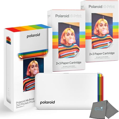 Polaroid Hi Print + 40 Photo Bundle, 2nd Generation Phone ...