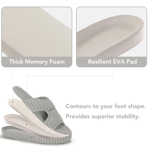 RockDove Women's Bounce-Back Ribbed Corduroy Slide Indoor House Slipper4