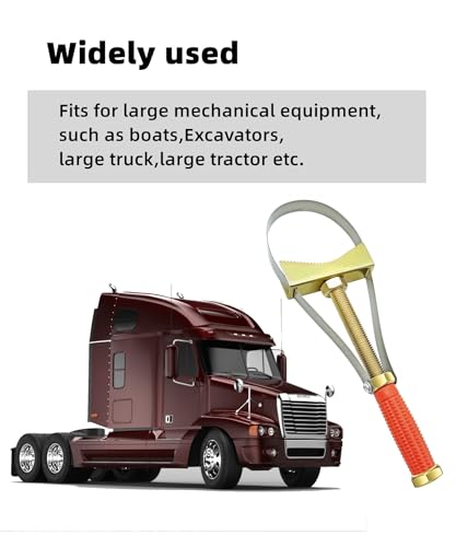 Image of Heavy Duty Oil Filter Wrench,Adjustable Oil Filter Removal Tool Fits for larger size oil filters,Fits for larger vehicles,large truck /large tractor /Excavators etc