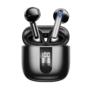 JBES Kopfhörer Kabellos Bluetooth 5.4, In Ear mit 6 ENC Mikrofon Bluetooth Kopfhörer, 60 Std Stereo Kabellose Kopfhörer Noise Cancelling Earbuds, USB-C, IP5 Wasserdicht Ohrhörer (Tiefschwarz)