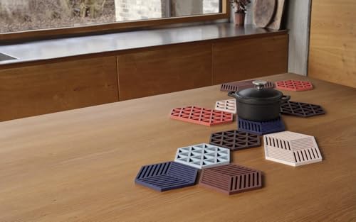 Zone Denmark Triangles Topfuntersetzer, Hitzebeständig bis 250 °C, Silikon Untersetzer, Dekorative Untersetzer für Töpfe und Pfannen… – Ansicht 4