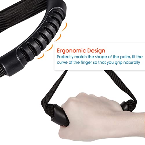 Image of KosmoCare Adjustable Car Assist Support Handle| Standing Aid Safety Handle bar | Vehicle Support Grab Bar | Portable Nylon Grip Handle bar |Car Grab Handle - Black
