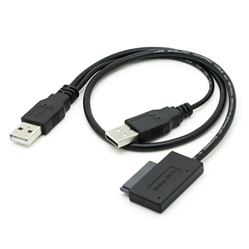 Cable Convertidor USB 2.0 a SATA 13Pin para Laptop miniatura 4