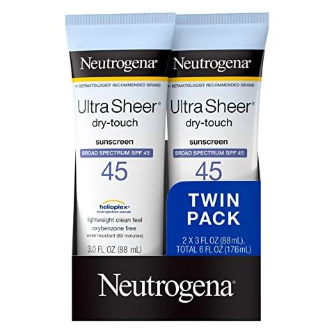 Neutrogena Ultra Sheer Sunscreen SPF 45 Twin Pack Cover