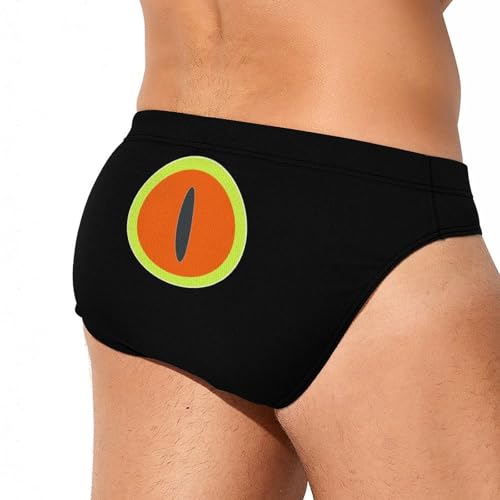 Lovely Frog Eyes Mens Swim Briefs Bikini Sexy Low Rise Trunks Swimsuit Bathing Suit Beach3