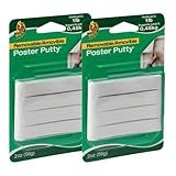 Duck Brand Reusable and Removable Poster Putty for Mounting (1436912), White, 2 oz - Pack of 2