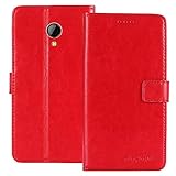 TienJueShi Rot Premium Retro Business Flip Book Stand Brieftasche Leder Tasche Schütz Hülle Handy Handy Hülle Für IMO q2 4 inch Abdeckung Wallet Cover Etui