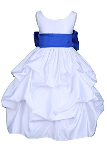 Pink Promise White Pick-Up Organza Sash Communion Wedding Baby Jr. Bridesmaid Flower Girl Dress2