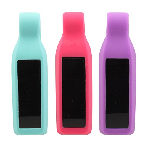 TOMALL Replacement Sport Bra Clip Holder for Fitbit Alta/Fitbit Alta HR Teal + Purple + Pink (Pack of 3)
