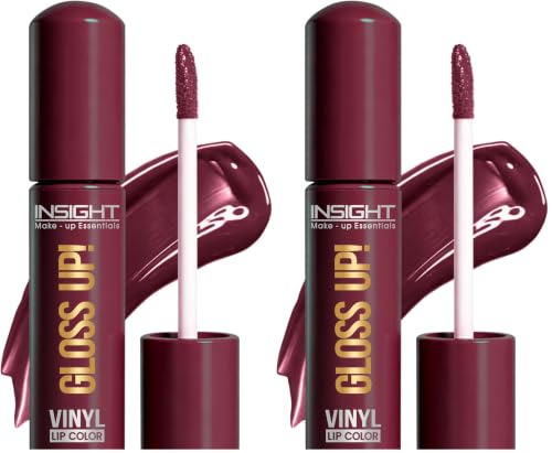Image of INSIGHT Gloss Up Lip Color - Cocoa Delight | High-Gloss Finish | Non-Transfer | Smudge Proof | Rich Pigmentation | Lightweight, Long-Lasting Formula | All-Day Comfortable Wear (4g) (Pack of 2)