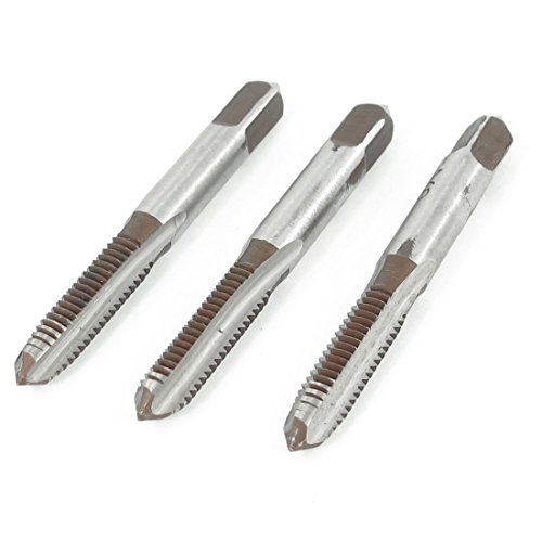 Aexit 3 Pcs Dies High Speed Steel M6 Male Threaded Flutes Hand Round Threading Dies Screw Taps