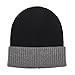 ZLYC Men Winter Knit Fisherman Beanie Hat Fashion Warm Daily Skull Cap, Cuffed Gray and Black