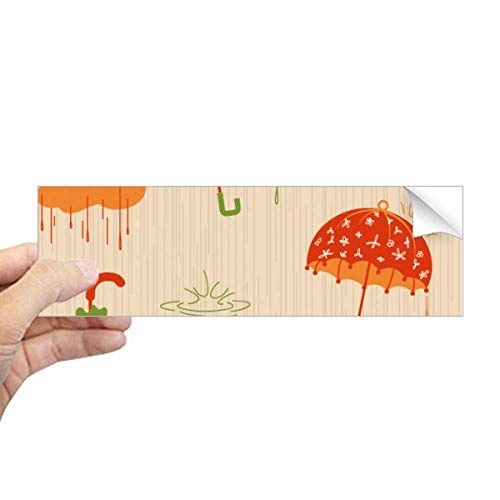 Autocollant rectangulaire nuages pour parapluie et fenêtre décorative
