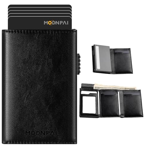 La mejor comparación de Tarjetero que Puedes Comprar On-line. 50 Carteras para Hombre,Tarjetero de cuero, Billetera para Hombre,RFID Bloqueo Antirrobo Tarjetero para Caballero Plegable, Con Bolsillo de Moneda Billetera para,Regalos para...