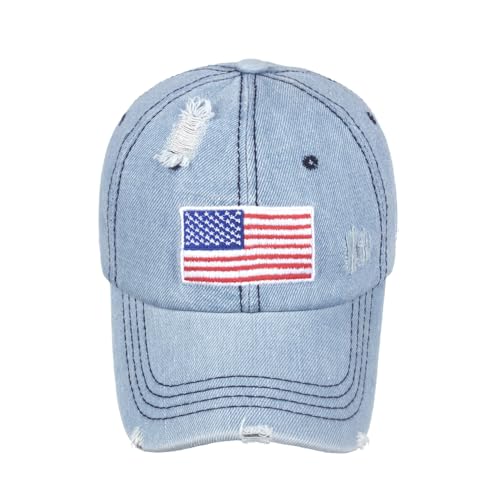 Image of Trucker Hat Distressed Baseball Cap Golf Cap Adjustable Sportswear Hat for Men Women Unisex