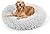 Dog Bed, Cat Calming Bed, Orthopedic Pet Donut Cuddler Round Plush Bed for Large Medium Small Dogs and Cats