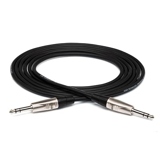 HOSA HSS-005 REAN 1/4" TRS to REAN 1/4" TRS Pro Balanced Interconnect, 5 Feet
