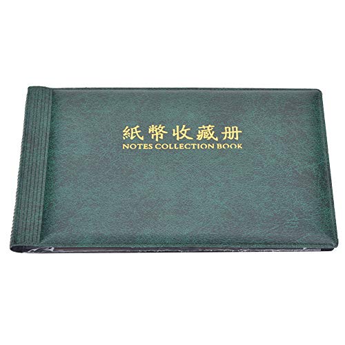 SALUTUYA Album portabanconote, Exquisite Classic, Libretto Raccolta Banconote, per Raccogliere Banconote per Porta Soldi per gettoni per espositore da Collezione(Dark Green)