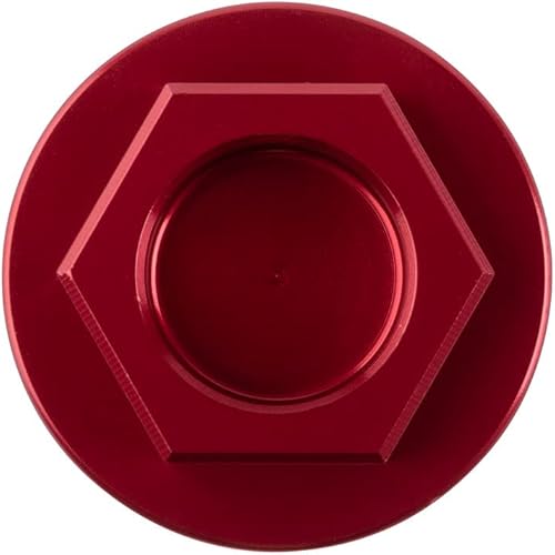 Tusk Tapón de llenado de aceite rojo compatible con Honda CR250R 1987-2007/CRF450R 2002-2016