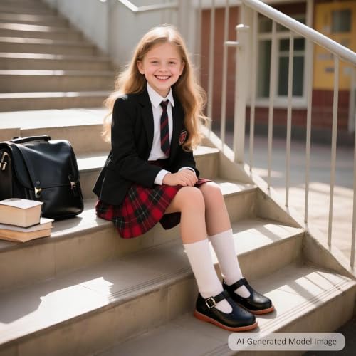 Image of Felix & Flora Toddler Little Girl Mary Jane Dress Shoes - Ballet Flats for Girl Party School Shoes