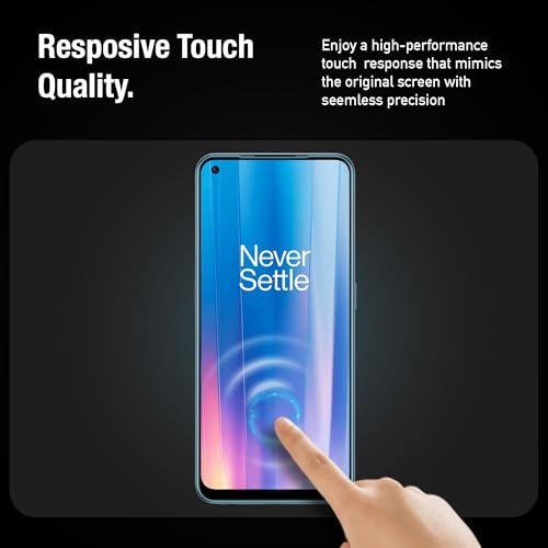 Image of Supershieldz NeoGuard HD+ Tempered Glass Screen Protector Guard for OnePlus Nord CE2 / CE 2 5G, 9H Hardness, Edge-to-Edge, Military Grade Protection, Easy Installation Kit