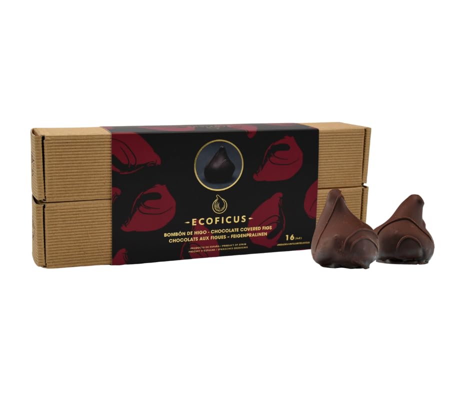 Bombones de higo con chocolate premium 16uds | Ecológicos | Veganos | Sin Gluten