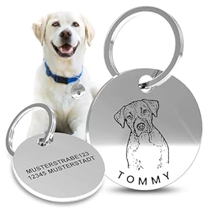 Meinearmbänder Hundemarke mit Gravur