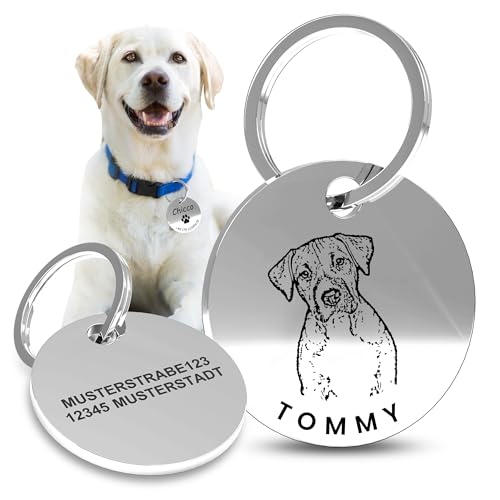 Meinearmbänder Hundemarke mit Gravur