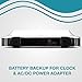 iLive Under The Counter Wireless Stereo Bluetooth Speaker, Digital Alarm Clock, Kitchen Timer, Dual HD Speakers, FM Radio LCD Display, LED Light, Easy Installation, Sleek Modern Home Décor