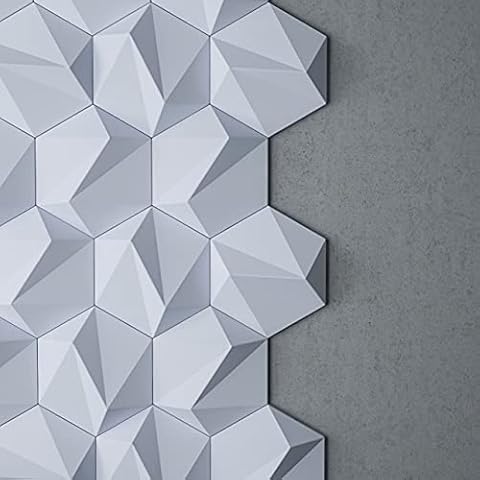 AS Country Stone | Wandverkleidung 3D Wand, 3D Wandpaneele, 3D Wanddeko, 3D Look für Innenbereich, Geschäftsräume, Ladenbau | Zeta Weiß Cover