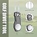 Mile High Life Golf Divot Repair Tool w Magnetic Golf Ball Marker, All Metal Foldable Divot Tool w Pop-up Button, Golf Accessories for Men