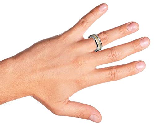 Bling Jewelry Motivo geometrico dorato in fibra di...