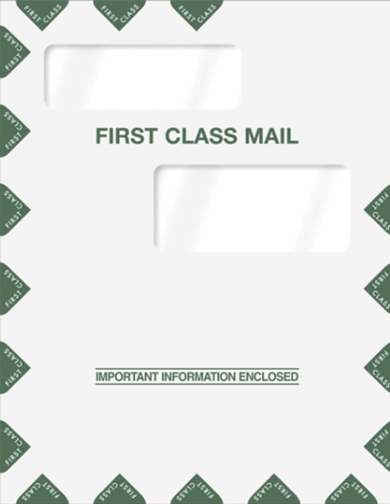 Double Window Tax Organizer Envelope