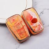 ☞《1 : 1 Ajustement parfait》Cette coque pliante pour clés, le moule est ouvert sur la base de la clé de voiture d'origine, à la mode et au design fin, de sorte que la boîte de porte-clés de voiture peut parfaitement s'adapter à votre clé de voiture, ajustement sans couture, à la fois esthétique et manuel.