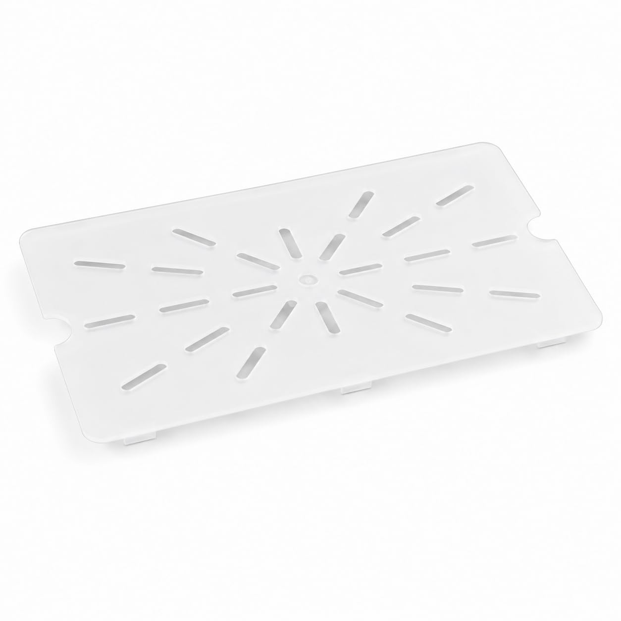 [6 Pack] Full Size Translucent Polypropylene Drain Tray by Glownary – Polypropylene, Translucent, Pack of 6, Model 247fp11dtpp