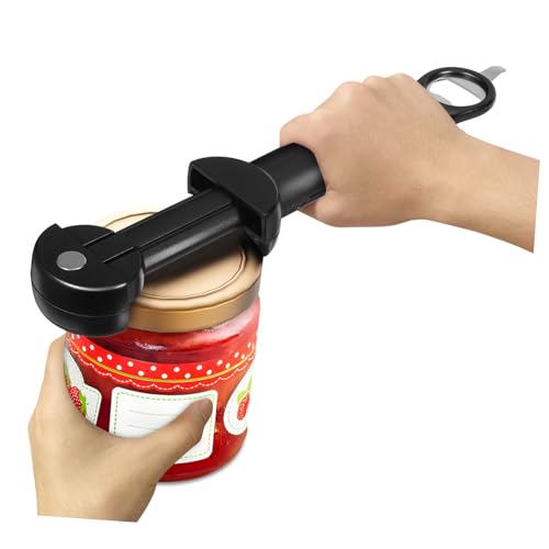ABOOFAN Retractable Jar Opener Tool Manual Can Opener for Seniors Sturdy Pa Stainless Steel Design for Easy Lid Opening