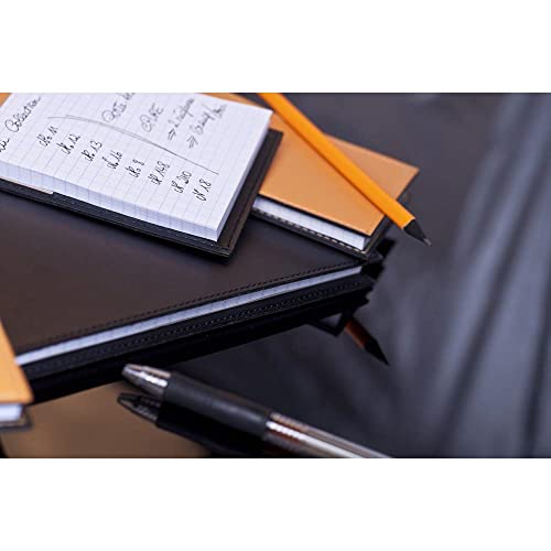 Rhodia Notepad With Cover, A7+, Squared - Black #TOP1