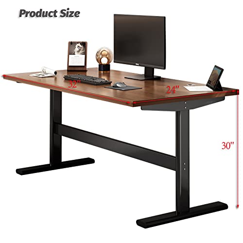Bureau facile à assembler de 119 cm avec grand poste de travail