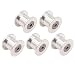 WINSINN GT2 Idler Pulley 20 Toothless 3mm Bore 10mm Width Timing Pulley Wheel Aluminum for 3D Printer (Pack of 5Pcs)