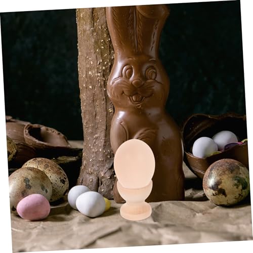 ULTECHNOVO 6stücke Teiliges Set Eierbecher Bemalen Unbehandelte Eierhalter Für Ostern Für Mädchen Praktische Dekoration Für Frühstückstisch Und Festlichkeiten – Bild 7