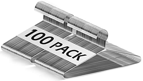 Sleeping Lamb Metal Hangers 100 Pack Clothes Hangers - Coat Hangers For Closet-16.4 Inch Stainless Steel Heavy Duty Hangers For Suits, Shirts, Pants #TOP21