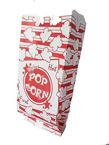 Bolsa de palomitas de maíz de 1 onza, paquete de 250 unidades, bolsas de palomitas de maíz de 1 oz para bolsas de palomitas de maíz de 250 quilates.