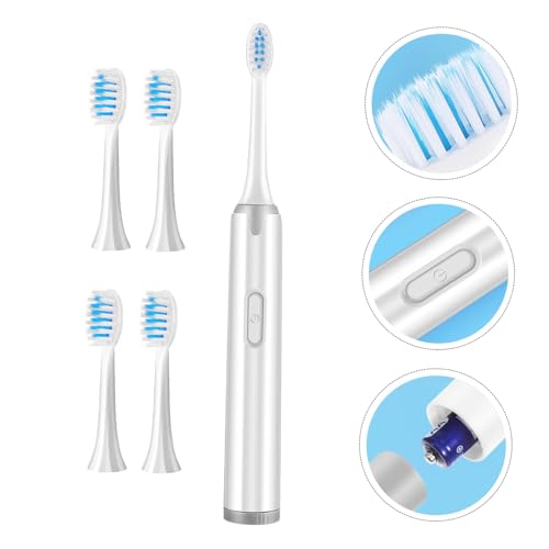 DECORNIJIA 1 Stück Elektrische Zahnbürste mit Aufsteckbürsten Praktische Wasserdichte Vibrationstechnologie für Gründliche Zahnreinigung und Frischen Einfach zu Bedienen für Erwachsene – Bild 8