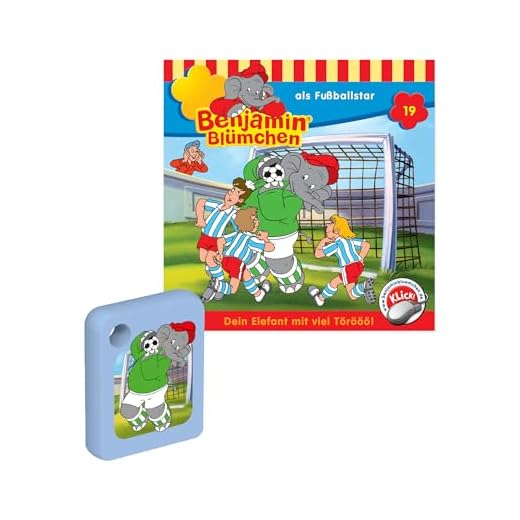 Galakto Audio-Token: Benjamin Blümchen - Benjamin Blümchen als Fußballstar, Hörspiel für Kinder ab 3 Jahren, Spielzeit ca. 34 min