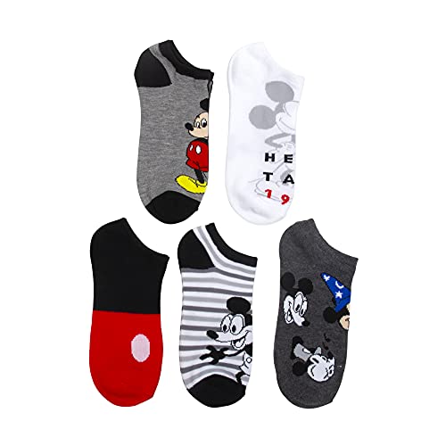 Image of Disney Women's Mickey Mouse 5 Pack No Show Socks