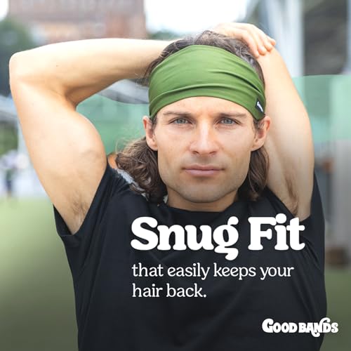 Image of Sweatband for Men and Women - Unisex Non Slip Headband that Wicks Moisture and Eliminates Excess Sweat - Durable & Long-Lasting - Running, Sports, Gym