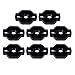 8pcs Anchor Aluminum Tie Down Anchor Kit Compatible with CF MOTO ATV UTV Heavy-Duty ATV Tie Down Aluminum Anchor Accessories (Black)