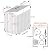 MUPATER 4×10 FT Storage Shed for Outdoor,Lean-to Shed Kit with Thickened Galvanized Steel, Metal Tools Shed with Lockable Door and Air Vents for Patio Garden, Grey