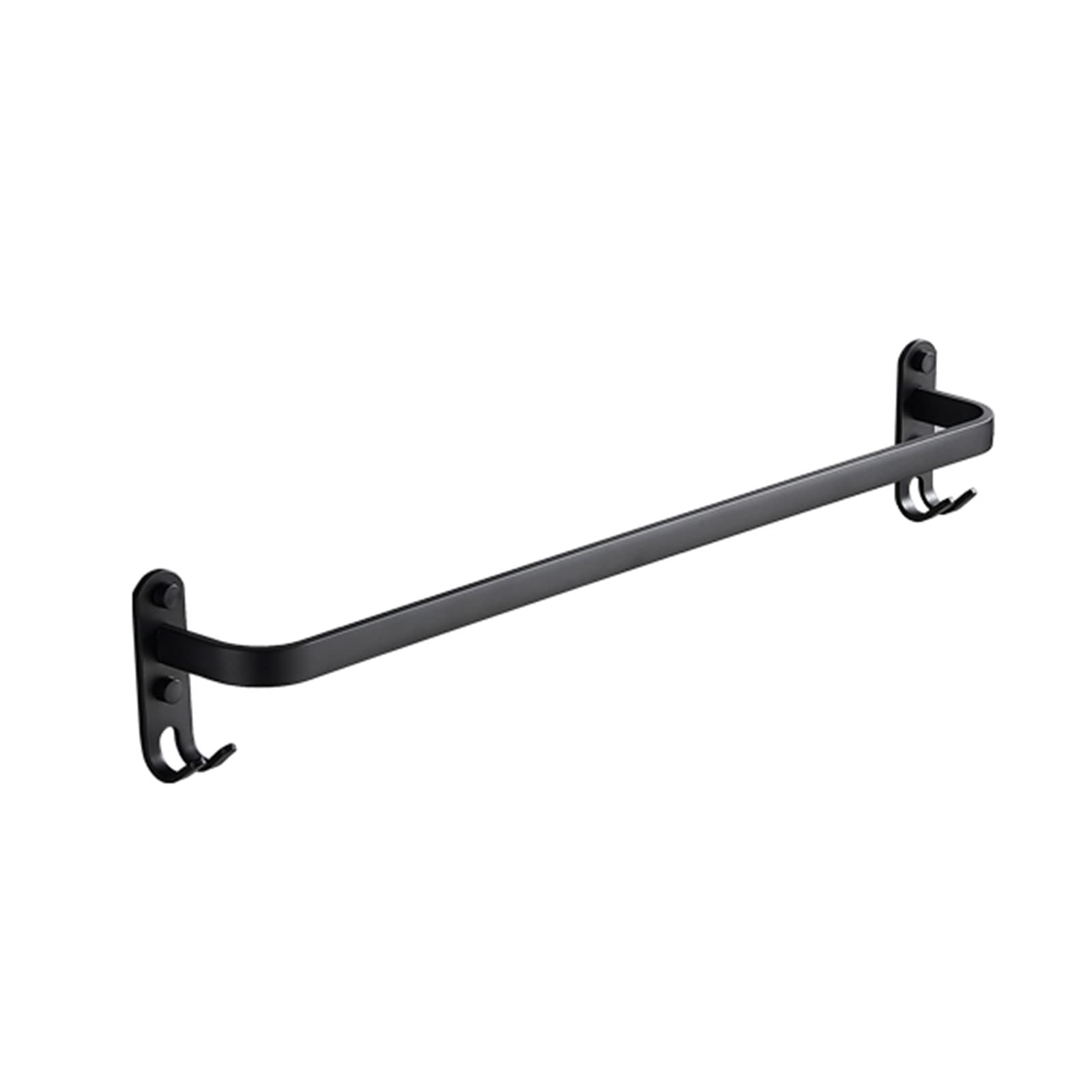Buxuaaaa Adhesive Bathroom Towel Space Aluminum Wall Shelf Rack Towel Hanger No Drilling Rod Wall Mounted Holder Hanger Stand for Bathroom